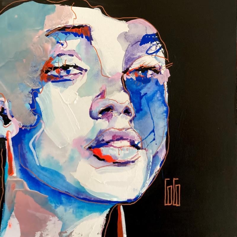 Painting Conversations Silencieuses :Esseulée by Coco | Painting Figurative Portrait Acrylic