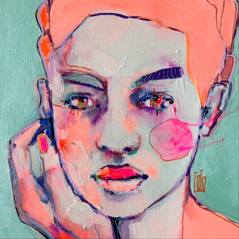 Painting Conservations Silencieuses : Parfoite by Coco | Painting Figurative Acrylic Pop icons, Portrait