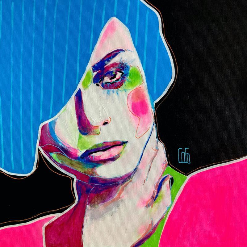 Painting Conversations Silencieuses : Sanréponse by Coco | Painting Figurative Acrylic Portrait