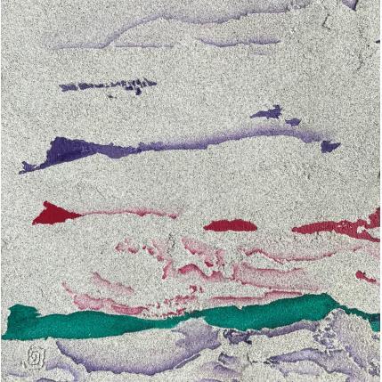 Gemälde Carré Couleur III von CMalou | Gemälde Materialismus Sand Minimalistisch, Pop-Ikonen
