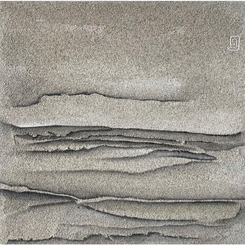 Painting Carré Grain de Sable VI by Dupont Céline | Painting Subject matter Minimalist Sand