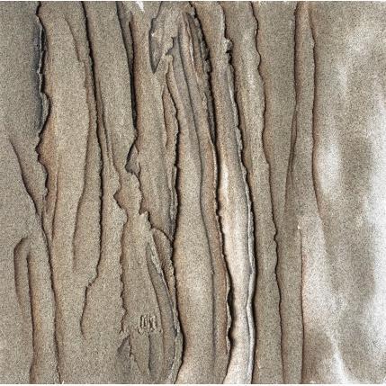 Painting Carré Grain de Sable II by CMalou | Painting Subject matter Sand Minimalist