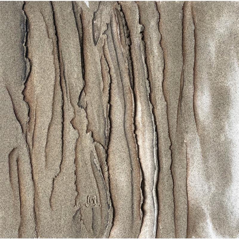 Painting Carré Grain de Sable II by CMalou | Painting Subject matter Minimalist Sand