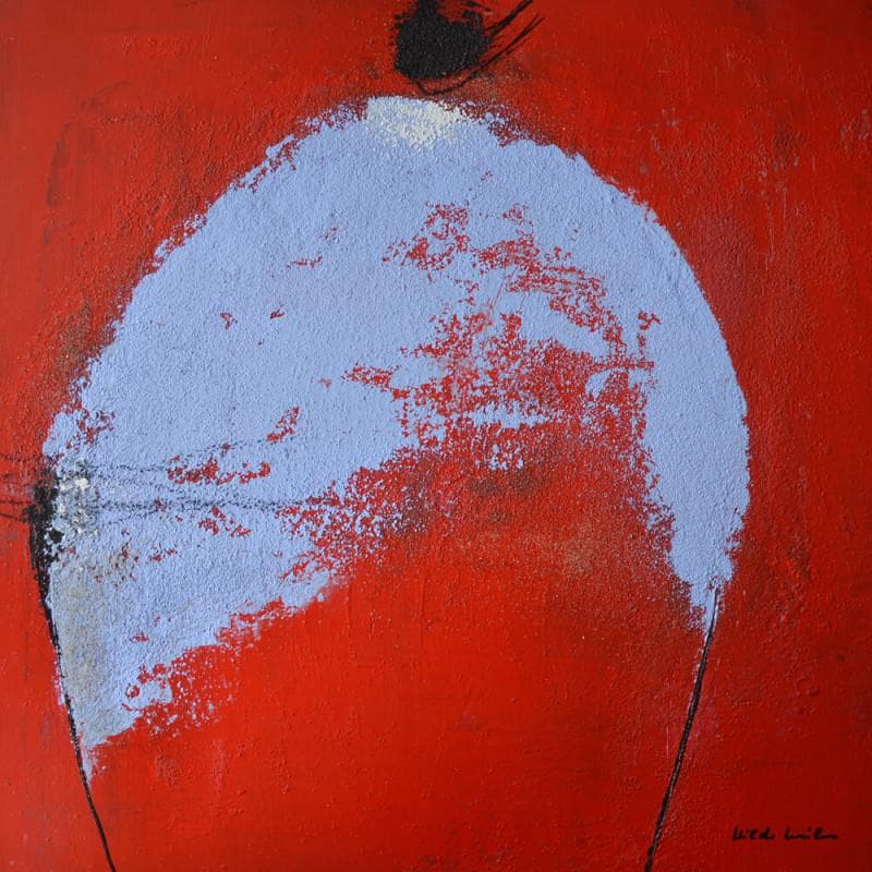 Painting N125 by Wilms Hilde | Painting Abstract Mixed Minimalist