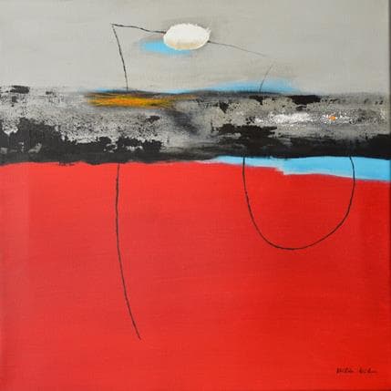 Painting N129 by Wilms Hilde | Painting Abstract Minimalist