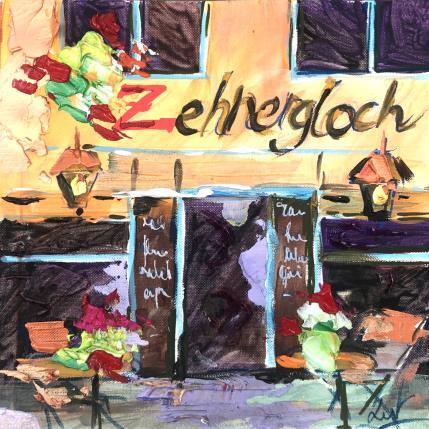 Painting F2RESTAURANT STRASBOURG 181123 by Laura Rose | Painting Figurative Oil Landscapes, Pop icons