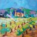 Painting F3 PRINTEMPS EN CHAMPAGNE  by Laura Rose | Painting Figurative Landscapes Oil