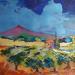 Painting F3 VIGNOBLE ALSACE  by Laura Rose | Painting Figurative Landscapes Oil