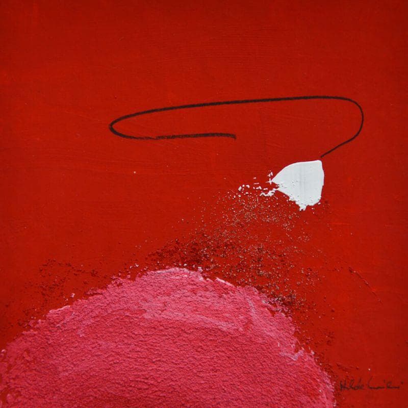 Peinture N 133 par Wilms Hilde | Tableau Abstrait Mixte minimaliste