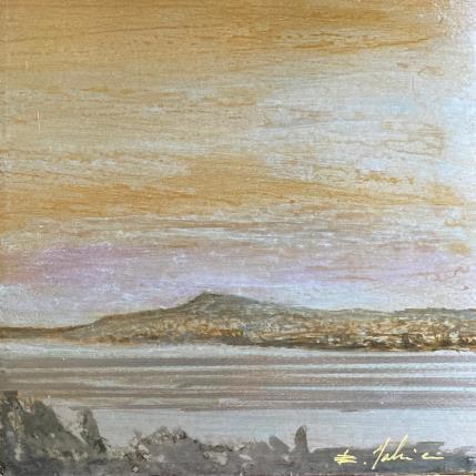 Peinture Sète Mont St Clair par Mahieu Bertrand | Tableau Art Singulier Métal Paysages