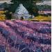 Gemälde Borie dans le champs de lavande von Arkady | Gemälde Figurativ Landschaften Öl