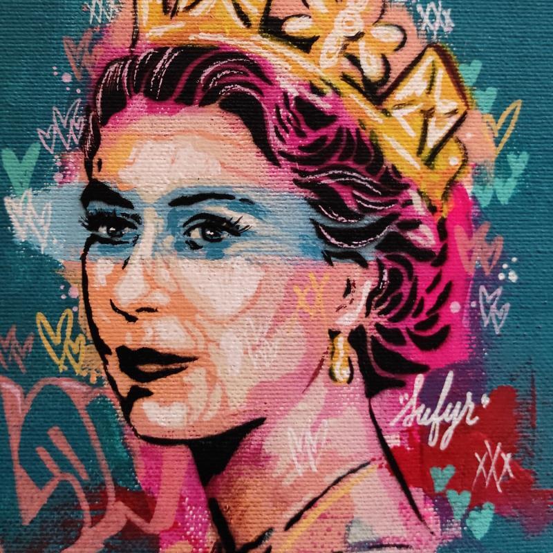 Painting Queen Elisabeth by Sufyr | Carré d'artistes