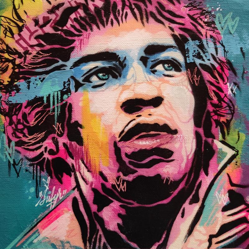 Painting Jimi Hendrix by Sufyr | Painting Street art Graffiti, Posca Pop icons