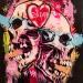Peinture Eternal lovers par Sufyr | Tableau Street Art Icones Pop Graffiti Posca