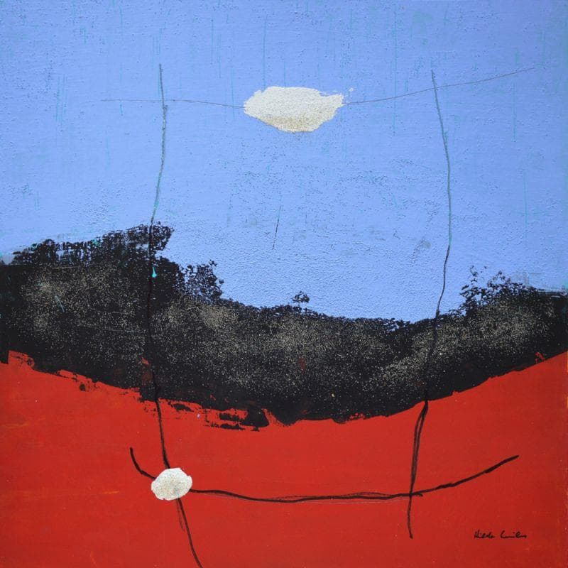 Painting K 38 by Wilms Hilde | Painting Abstract Mixed Minimalist