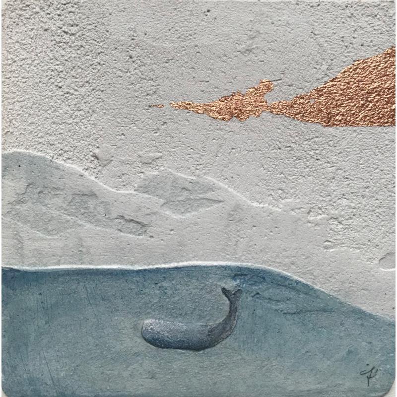 Gemälde QUESTA E' MUSICA von Roma Gaia | Gemälde Naive Kunst Minimalistisch Acryl Sand