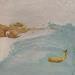 Gemälde VENTO D'ESTATE von Roma Gaia | Gemälde Naive Kunst Minimalistisch Acryl Sand