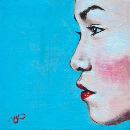 Painting 39 by Haelyn Y | Painting Figurative Acrylic Portrait