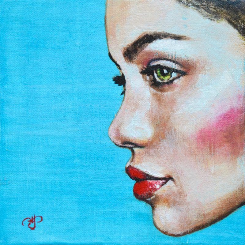 Painting 40 by Haelyn Y | Painting Figurative Acrylic Portrait