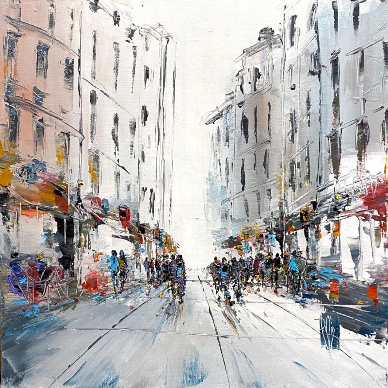 Painting Vers 17h by Raffin Christian | Painting Figurative Oil Urban