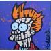 Gemälde Fry Face von Cmon | Gemälde Pop-Art Pop-Ikonen Graffiti Acryl Posca