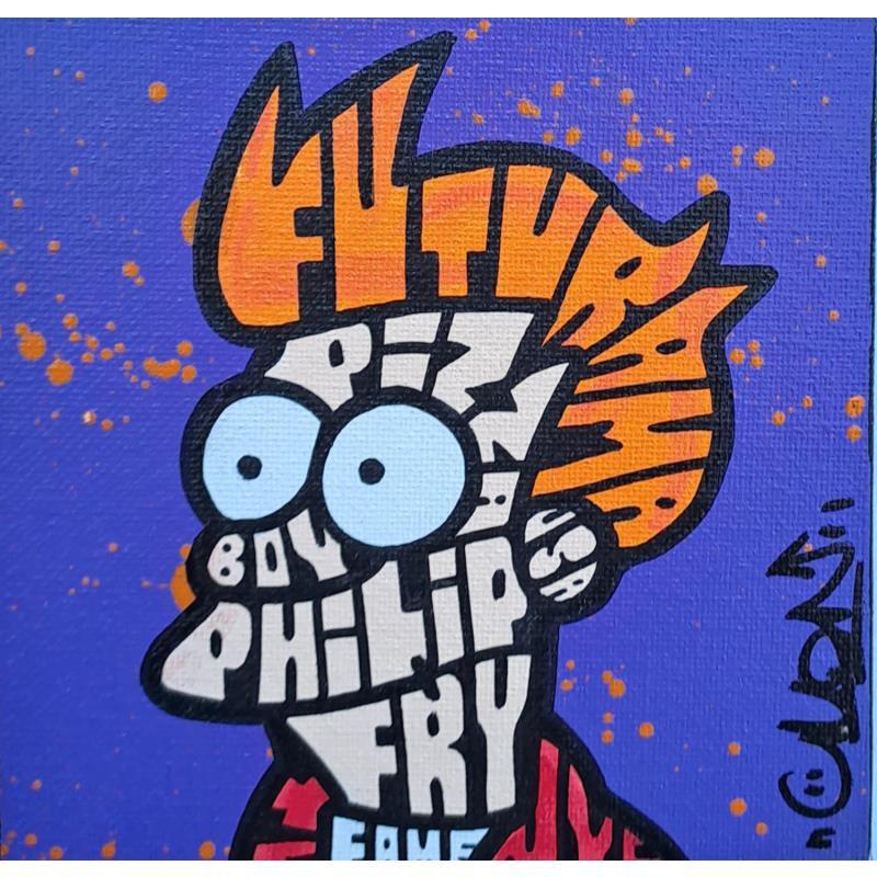 Gemälde Fry Face von Cmon | Gemälde Pop-Art Acryl, Graffiti, Posca Pop-Ikonen