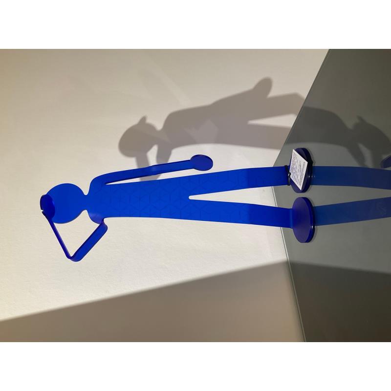 Sculpture Flexo, BE FREE HNY, bleu by Zed | Sculpture Figurative Plexiglass