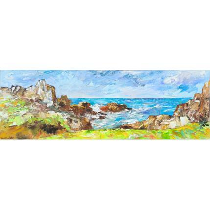 Painting île d'Ouessant by Novokhatska Olga | Painting Figurative Oil Landscapes, Nature