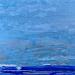 Gemälde Ocean dreams von Dravet Brigitte | Gemälde Abstrakt Marine Minimalistisch Acryl
