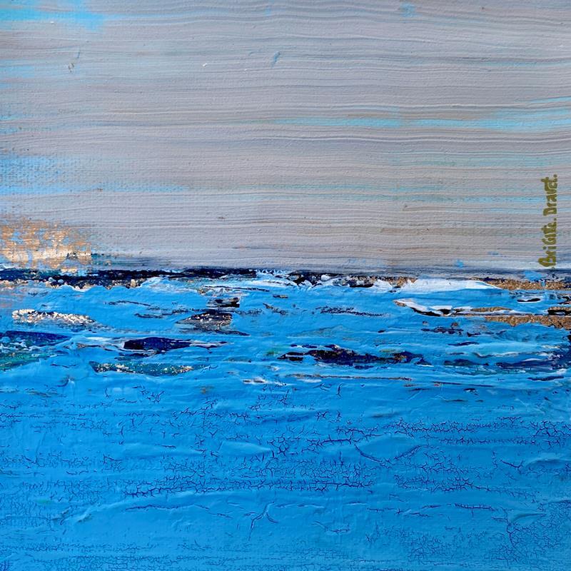 Gemälde Seaside von Dravet Brigitte | Gemälde Abstrakt Minimalistisch Acryl