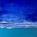 Gemälde Symphonie en bleu von Dravet Brigitte | Gemälde Abstrakt Marine Acryl