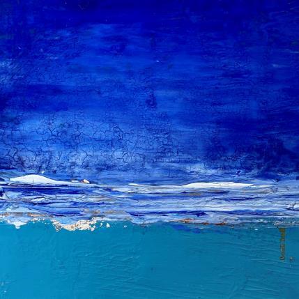 Gemälde Symphonie en bleu von Dravet Brigitte | Gemälde Abstrakt Acryl Marine
