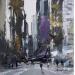 Painting NEW YORK by Poumelin Richard | Painting Figurative Urban Oil Acrylic