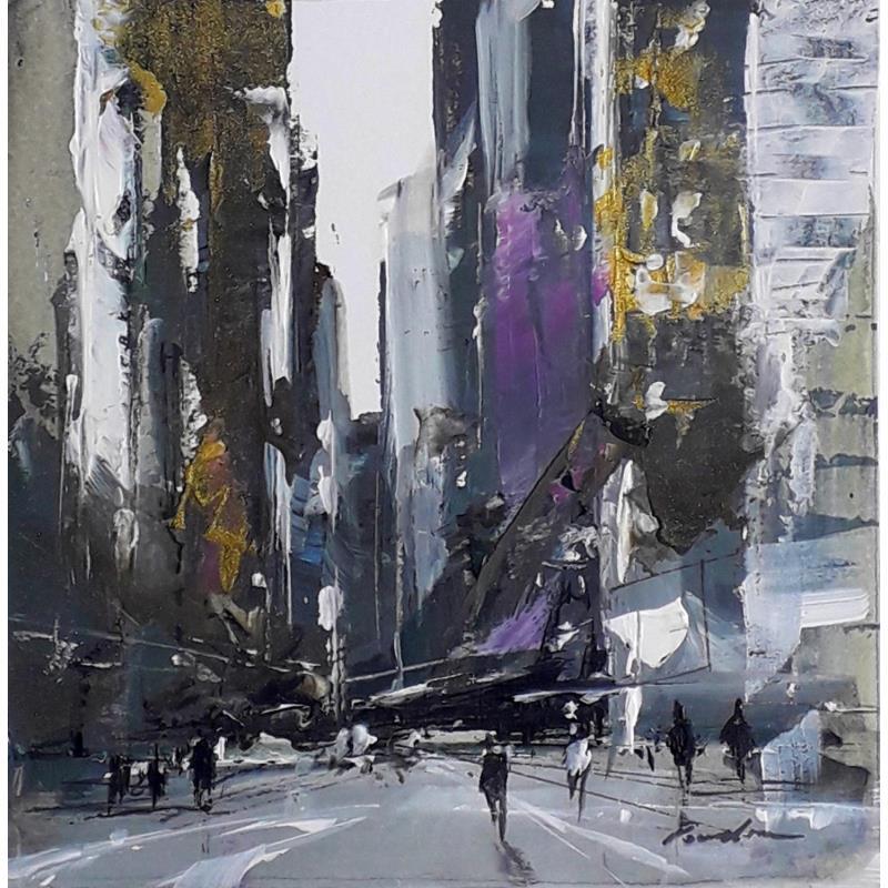 Painting NEW YORK by Poumelin Richard | Painting Figurative Urban Oil Acrylic