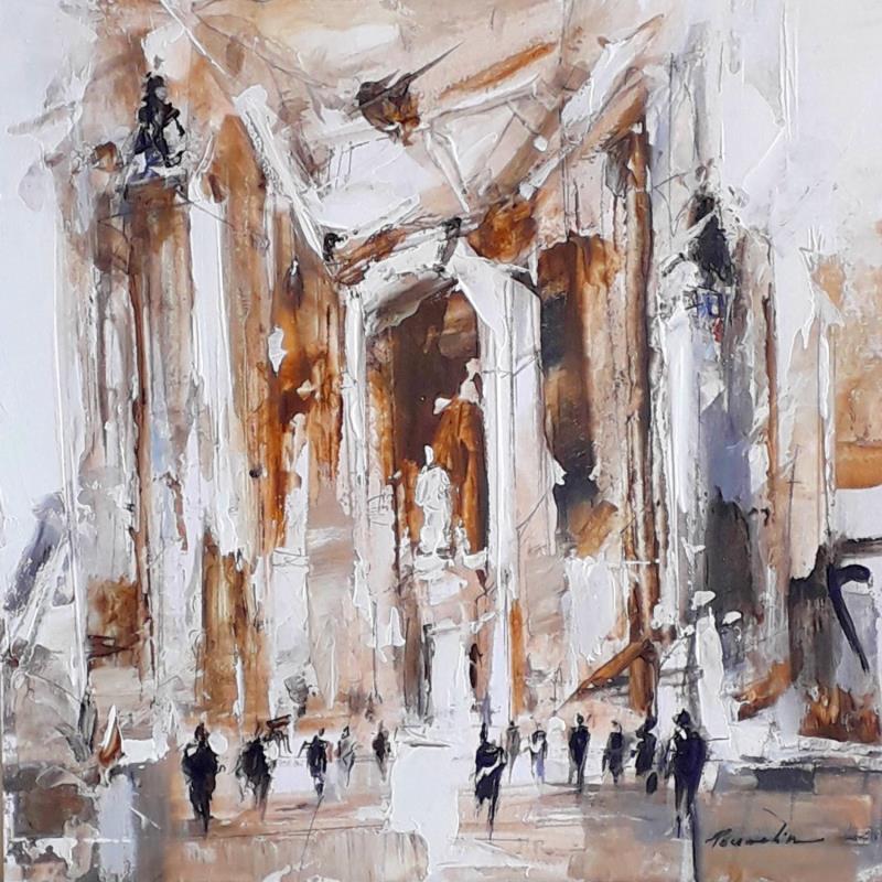 Painting SOPRANO by Poumelin Richard | Painting Figurative Architecture Oil Acrylic