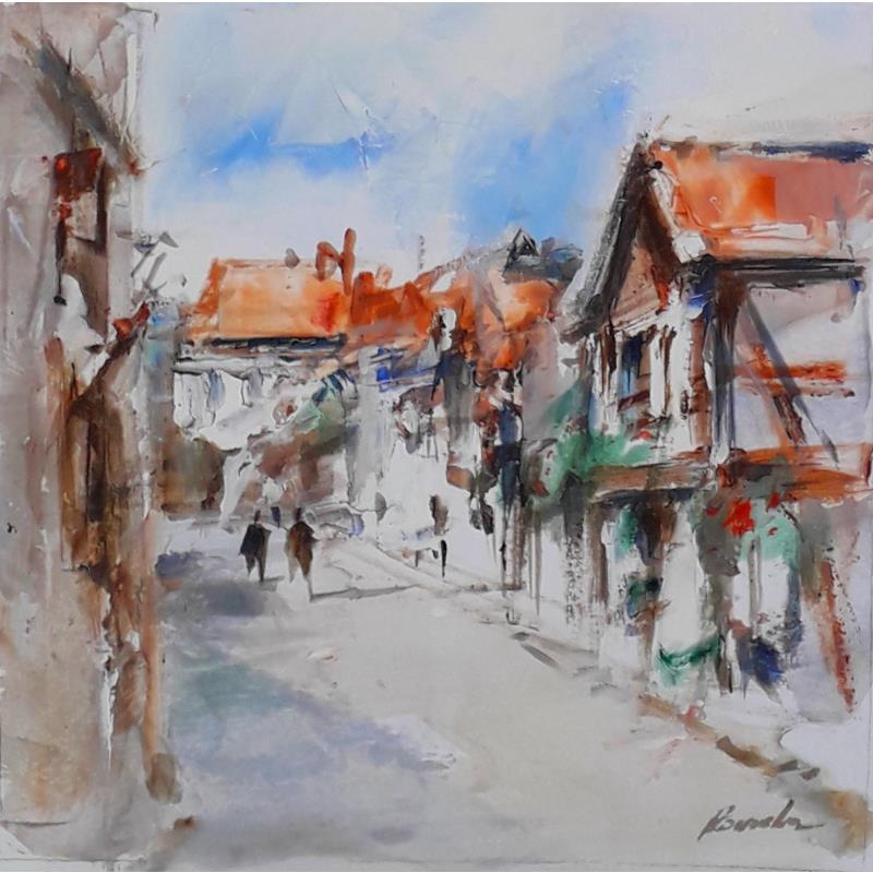 Painting RUELLE COLMAR by Poumelin Richard | Painting Figurative Acrylic, Oil Landscapes, Pop icons
