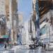 Painting TOWN by Poumelin Richard | Painting Figurative Urban Oil Acrylic