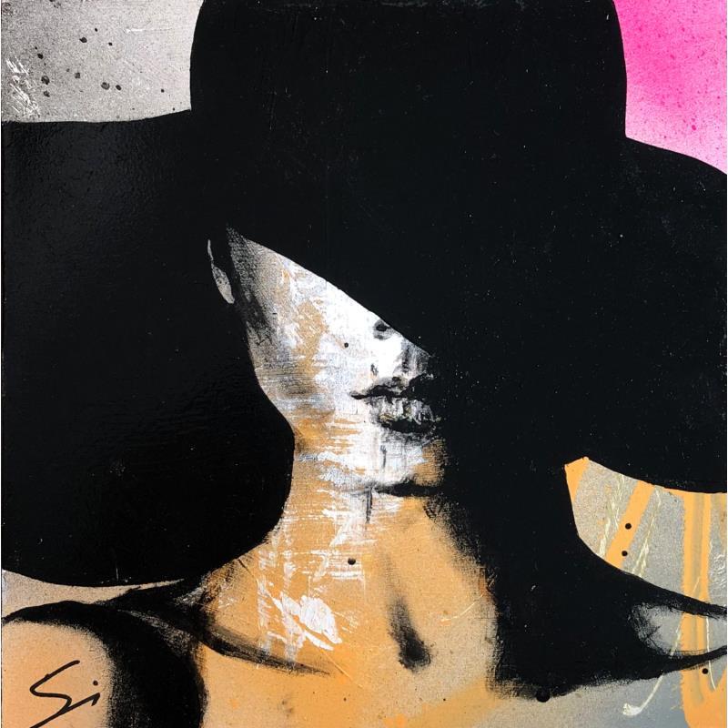 Peinture DON’T SHOW YOUR EYES par Mestres Sergi | Tableau Pop-art Mode Icones Pop Graffiti Acrylique