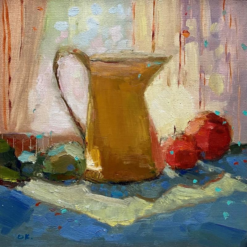 Painting Solar jug by Korneeva Olga | Painting Impressionism Oil Still-life
