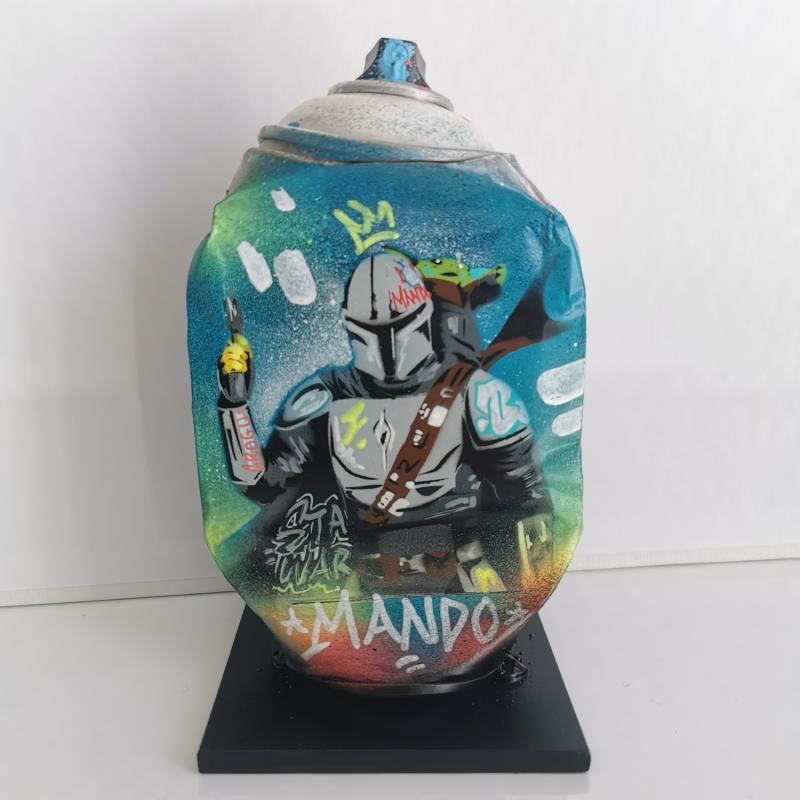 Skulptur Mando team von Kedarone | Skulptur Pop art Acryl, Graffiti Pop-Ikonen