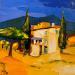 Painting LE VILLAGE by Tual Pierrick | Painting