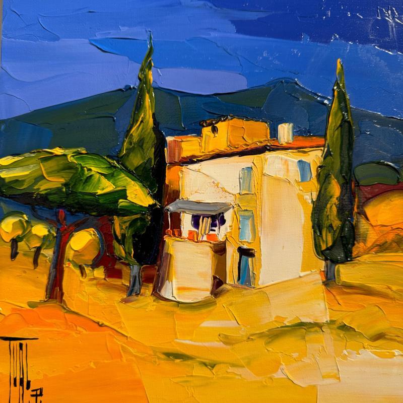 Peinture LE VILLAGE par Tual Pierrick | Tableau