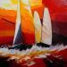 Peinture LES VOILIERS par Tual Pierrick | Tableau