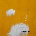 Peinture abstract yellow A 60 par Wilms Hilde | Tableau Abstrait Acrylique Collage