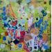 Peinture Chanson pour la joie par Bastide d´Izard Armelle | Tableau Abstrait Acrylique