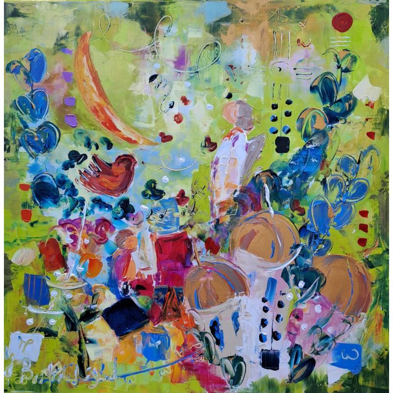 Painting Chanson pour la joie by Bastide d´Izard Armelle | Painting Abstract Acrylic