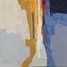 Peinture Rue colorée par Tomàs | Tableau Abstrait Urbain Huile