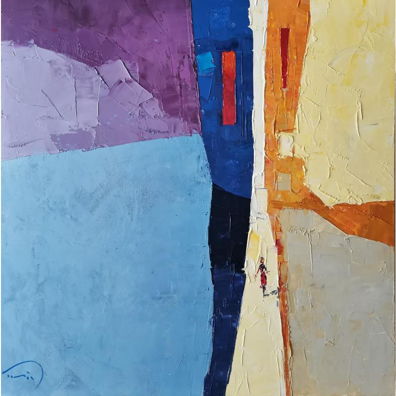 Painting La femme by Tomàs | Painting Abstract Oil Life style, Urban
