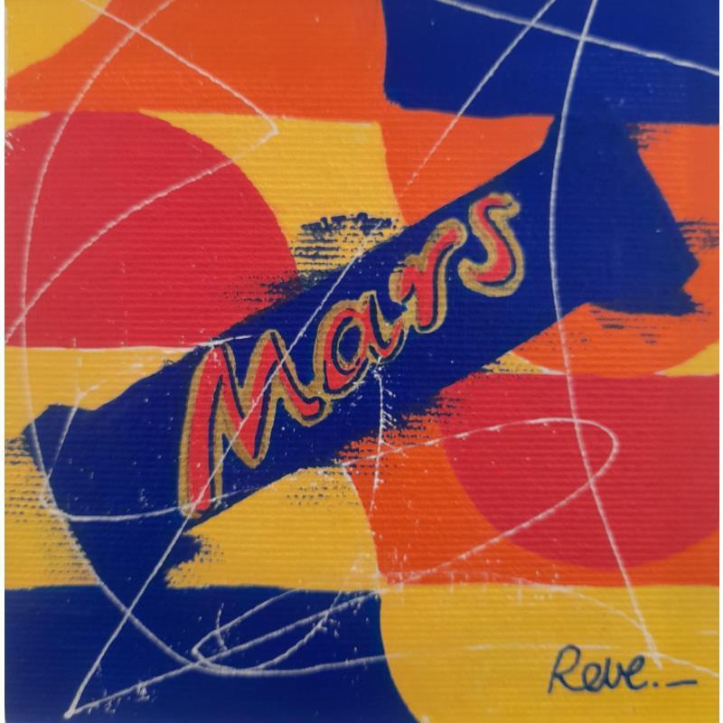 Painting Mars et ça repart by Revel | Painting Pop-art Acrylic Posca