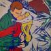 Peinture Chamonix par Revel | Tableau Pop-art Sport Nature Acrylique Posca